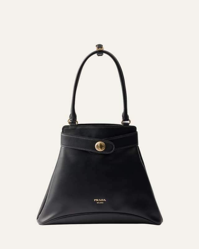 Etude Buckle Leather Shoulder Bag
